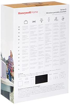 Honeywell Draadloze draagbare deurbel met zender aan bestaande deurbel - Wit Honeywell Draadloze draagbare deurbel met zender aan bestaande deurbel - Wit