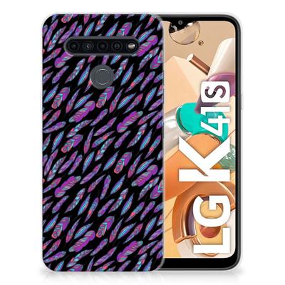 LG K41s TPU bumper Feathers Color