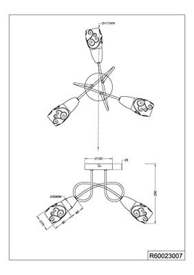 Trio Deco plafondlampColmar - R60023007