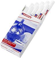 Paintmarker edding 750 op oliebasis 2-4mm creatief wit | 10 stuks - thumbnail