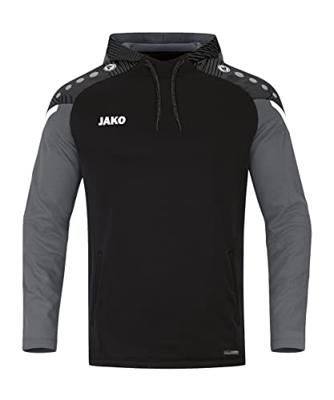 JAKO 6722 Sweater Met Kap Performance - Zwart/Antra Light - M