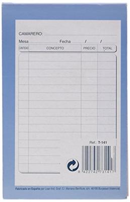 Factuurboek 9 x 14 cm (5 Stuks)
