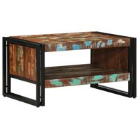 Salontafel 70x50x38 cm massief gerecycled hout meerkleurig - thumbnail