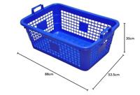 Lockweiler Korf | L800xB535xH300mm | 85 l polyethyleen blauw | 1 stuk - 103968026 103968026 - thumbnail