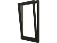 Trendhout Draai/kiepraam - 77,4x137,4 cm - linksdraaiend - zwart - incl. raambeslag- - - Trendhout - thumbnail