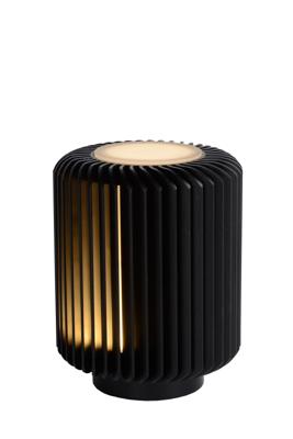 Lucide TURBIN - Tafellamp - Ø 10,6 cm - LED - 1x5W 3000K - Zwart