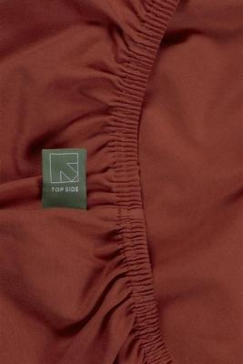 Dutch Design Beddinghouse Dutch Design Organic Lycra HL Hoeslaken Red 140/160x200/220 cm Hoekhoogte: 40 cm