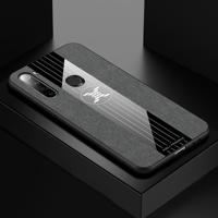 Voor Xiaomi Redmi Note 8 XINLI stiksels doek textuur schokbestendige TPU beschermhoes (grijs) - thumbnail
