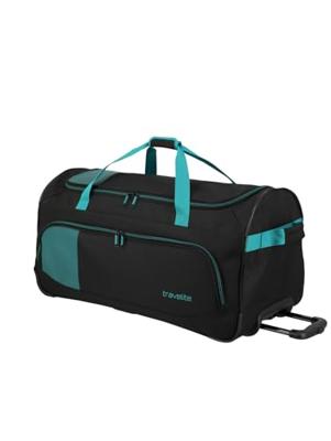 Basics Fresh Wheeled duffle L Black/Petrol