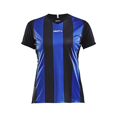 Craft 1905568 Progress Stripe Jersey W - Black/Club Cobolt - XL