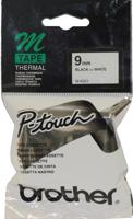 Gelamineerde Tape voor Labelmakers Brother MK221 Wit Zwart 9 mm x 8 m - thumbnail