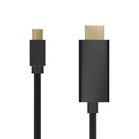 Adapter Mini DisplayPort naar HDMI Aisens A125-0458 Zwart 3 m - thumbnail