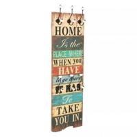 VidaXL Wandkapstok met 6 haken home is 120x40 cm - thumbnail