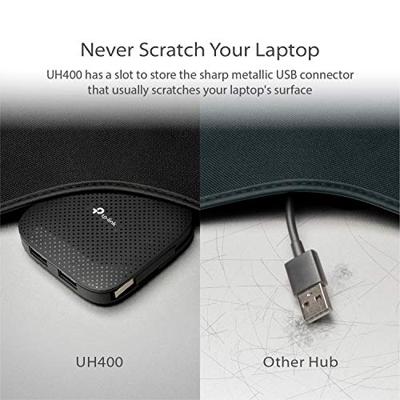 TP-LINK UH400 UH400 USB-hub 4 poorten USB-A USB 3.0 5 GBit/s Zwart TP-LINK UH400 UH400 USB-hub 4 poorten USB-A USB 3.0 5 GBit/s Zwart