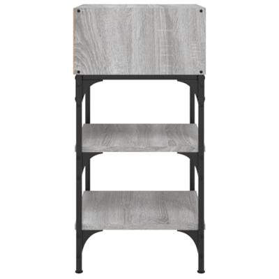 Nachtkastjes 2 st 35x34,5x70 cm bewerkt hout grijs sonoma eiken