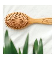Haarborstel van bamboe en natuurlijk rubber 1 Stuks - thumbnail