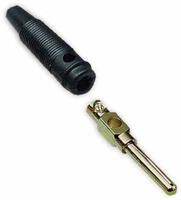 BKL Electronic 072150/G Banaanstekker Stekker, recht Stift-Ø: 4 mm Zwart 1 stuk(s)