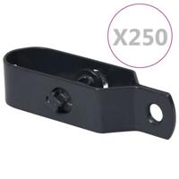 vidaXL Draadspanners 250 st 90 mm staal zilverkleurig - thumbnail