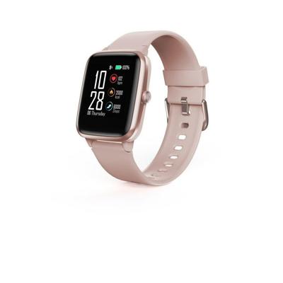 Hama Smartwatch 5910, GPS, waterdicht (fitnesstracker voor hartslag/calorieën, sporthorloge met stappenteller, slaapmonitor, muziekbediening, fitnessarmband voor dames, 6 dagen batterijduur), roze