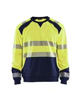 Blåkläder Sweatshirt High-Vis 35412528 | High-Vis Geel/Marineblauw | Maat S - 7330509609781 - thumbnail