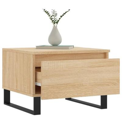 Salontafels 2 st 50x46x35 cm bewerkt hout sonoma eikenkleurig