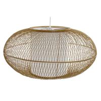 Plafondlamp DKD Home Decor Wit Natuurlijk Bamboe 40 W 83 x 83 x 40 cm - thumbnail
