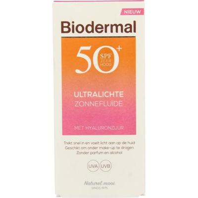 Biodermal Ultralichte Zonnefluïde - Zonnebrand met SPF50+ - Zonnebrand gezicht Biodermal Ultralichte Zonnefluïde - Zonnebrand met SPF50+ - Zonnebrand gezicht