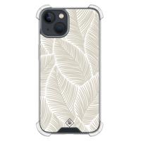 iPhone 13 mini shockproof hoesje - Palmy leaves beige - thumbnail