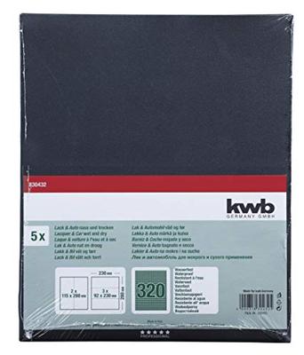 kwb 830432 Schuurpapier Korrelgrootte (num) 320 (l x b) 280 mm x 230 mm 5 stuk(s) kwb 830432 Schuurpapier Korrelgrootte (num) 320 (l x b) 280 mm x 230 mm 5 stuk(s)