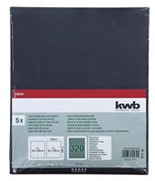 kwb 830432 Schuurpapier Korrelgrootte (num) 320 (l x b) 280 mm x 230 mm 5 stuk(s) - thumbnail