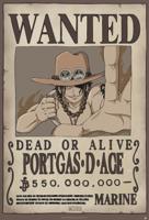 Poster One Piece - Wanted Ace 61x91,5cm - thumbnail