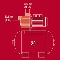 Einhell 4173193 GC-WW 6538 Set Watervoorziening 3800 l/h - thumbnail