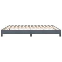 Boxspring zonder matras fluweel donkergrijs 180x210 cm - thumbnail