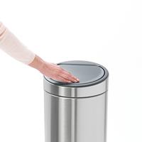 Brabantia touch bin afvalemmer 30 liter matt steel fingerprint proof - thumbnail