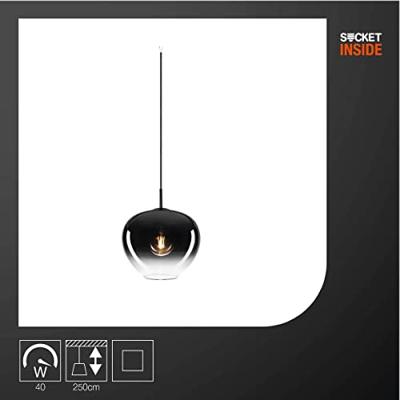 SLV PANTILO CONVEX 29 1003443 Hanglamp E27 40 W Chroom