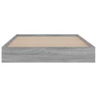 Bedframe bewerkt hout grijs sonoma eikenkleurig 100x200 cm - thumbnail