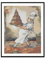 Grafix diamond painting anton pieck bakker 40x50cm - thumbnail