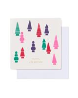 HEMA Kerstkaarten met kerstprint - 5 stuks (multi) - thumbnail