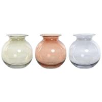 Vaas Home ESPRIT Blauw Groen Amber Kristal Modern 17,5 X 17,5 X 18,2 cm (3 Stuks) - thumbnail