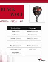 SET BLACK WOLF PADEL RACKET - thumbnail