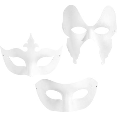 Creativ Company Maskers wit, 12st.