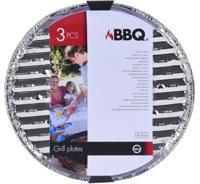 BBQ barbecue grillschalen rond 3stuks - thumbnail