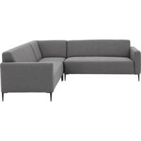 Goossens Bank Key West grijs, stof, 2,5-zits, modern design - thumbnail