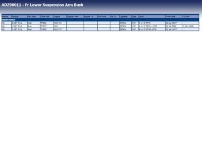 Lagerbus, wieldraagarm ADZ98011