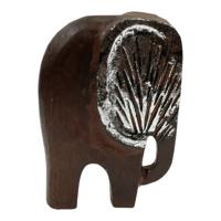 Houten Olifant Gajah (20 x 14 cm) - thumbnail