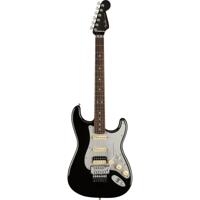 Fender American Ultra Luxe Stratocaster HSS FR Mystic Black RW elektrische gitaar met koffer - thumbnail
