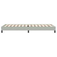 Boxspring zonder matras fluweel lichtgrijs 90x220 cm - thumbnail