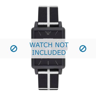 Armani horlogeband AR1857 Textiel Multicolor 20mm