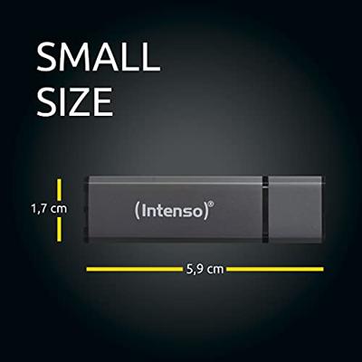 Intenso Alu Line 32GB (USB 2.0) USB-sticks Grijs - thumbnail