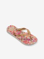 Bedrukte teenslippers rozen - thumbnail